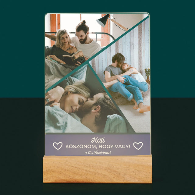 Fotókollázs: Köszönöm, Hogy Vagy - Akrilüvegre Nyomtatott Kép