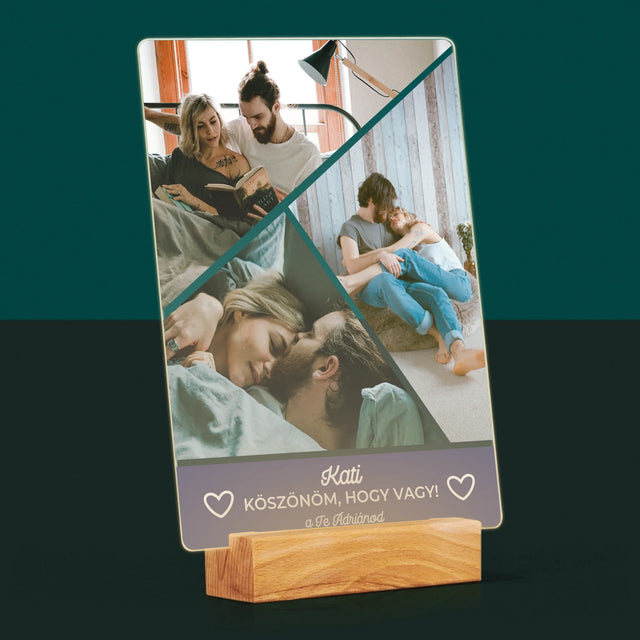 Fotókollázs: Köszönöm, Hogy Vagy - Akrilüvegre Nyomtatott Kép