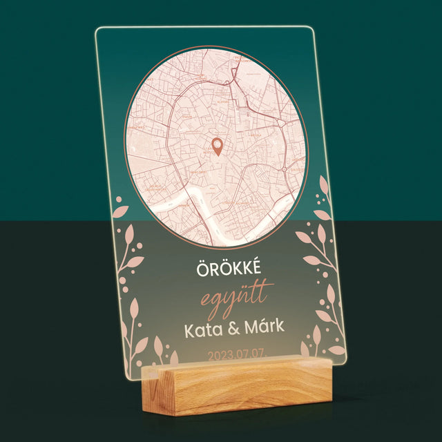 Városi Térkép: Várostérkép: Ahol Minden Elkezdődött - Akrilüvegre Nyomtatott Kép