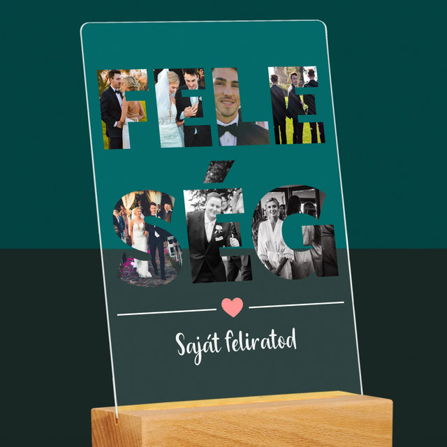 Szó Fotókból: Feleség Fotókból - Akrilüvegre Nyomtatott Kép