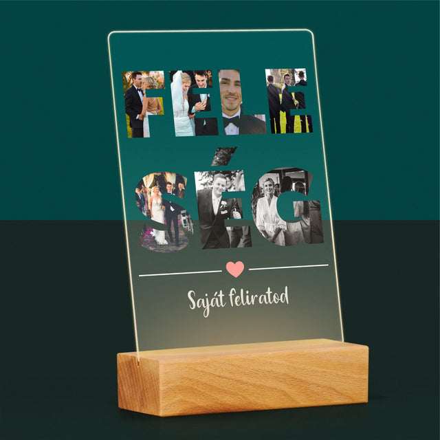 Szó Fotókból: Feleség Fotókból - Akrilüvegre Nyomtatott Kép