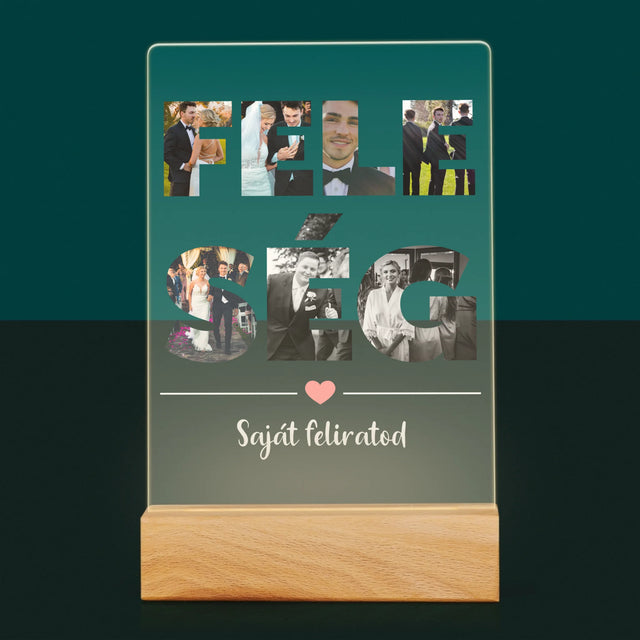 Szó Fotókból: Feleség Fotókból - Akrilüvegre Nyomtatott Kép