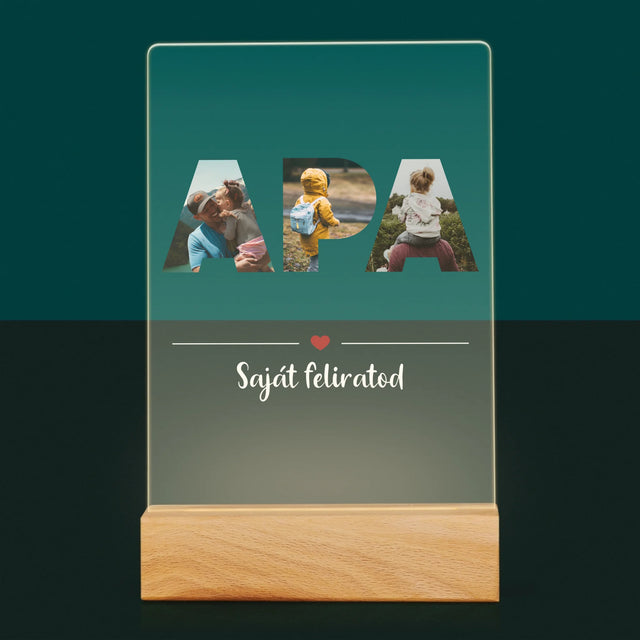 Szó Fotókból: Apa A Fényképeidből - Akrilüvegre Nyomtatott Kép