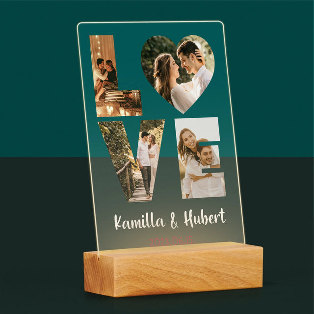 Szó Fotókból: Love A Fényképeidből - Akrilüvegre Nyomtatott Kép