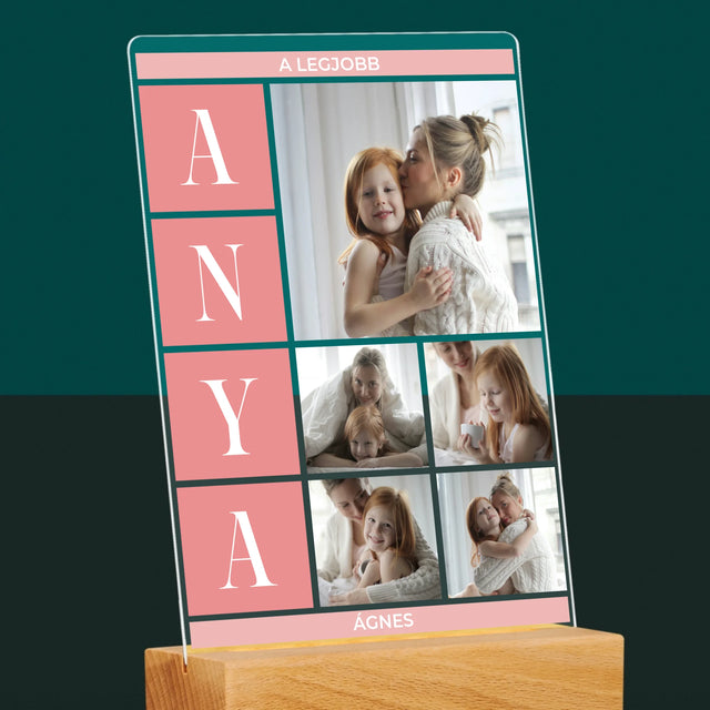 Fotókollázs: A Legjobb Anya Kollázs - Akrilüvegre Nyomtatott Kép