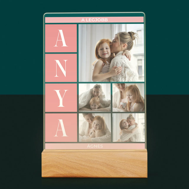 Fotókollázs: A Legjobb Anya Kollázs - Akrilüvegre Nyomtatott Kép