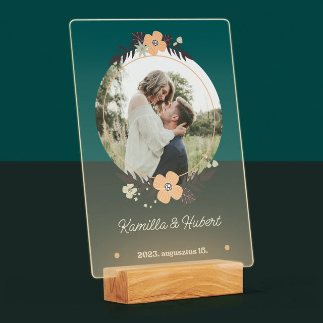 Fotó és felirat: Szerelmesek - Nyomtatás akrilüvegre | HU