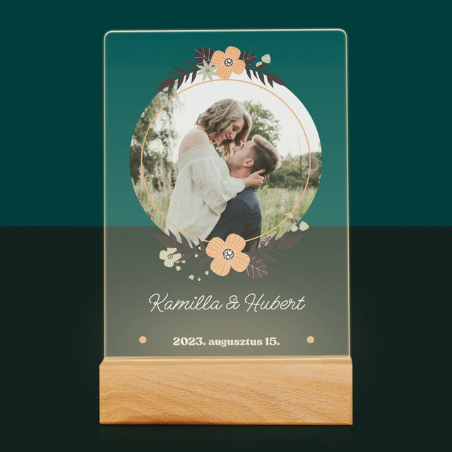 Fotó és felirat: Szerelmesek - Nyomtatás akrilüvegre | HU