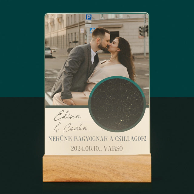 Csillagtérkép: Nekünk Ragyognak A Csillagok - Akrilüvegre Nyomtatott Kép