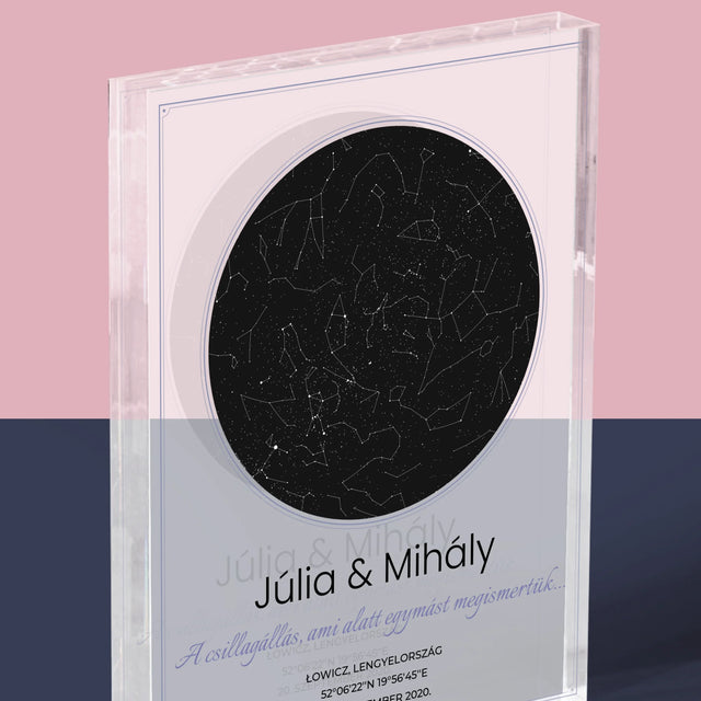 Csillagtérkép: Csillagtérkép: A Csillagok Alatt - Akrilüveg