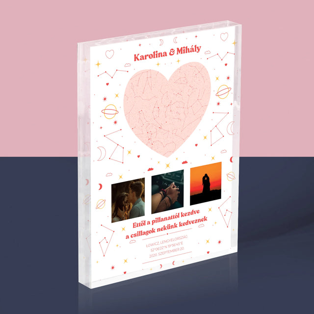 Csillagtérkép: Csillagtérkép: A Mi Pillanatunk - Akrilüveg