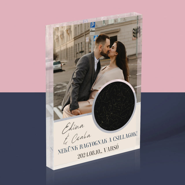 Csillagtérkép: Nekünk Ragyognak A Csillagok - Akrilüveg