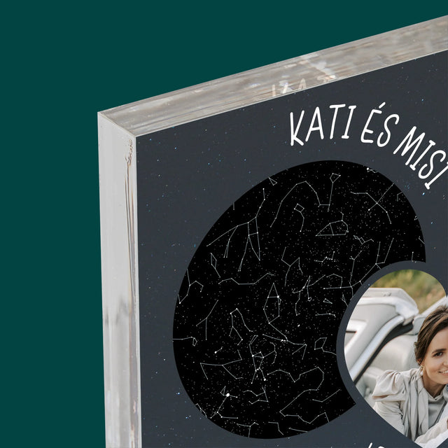Csillagtérkép: Belépés Az Új Életbe Házasság - Akrilüveg