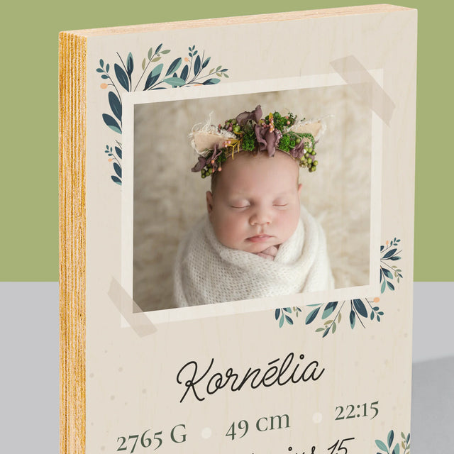 Születési Emléklap: Adatok, Virágok - Nyomtatás Fára