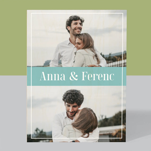 Fotókollázs: Pár, Nevek - Nyomtatás Fára