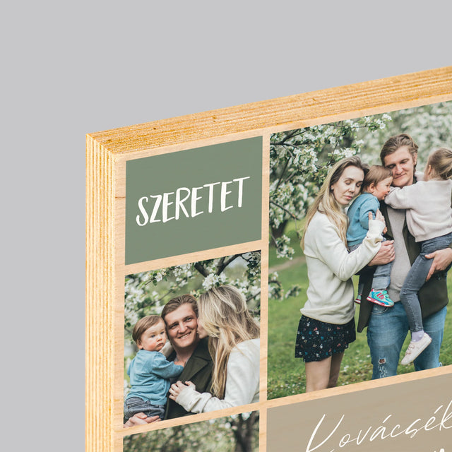 Fotókollázs: Családi Fotókollázs - Nyomtatás Fára