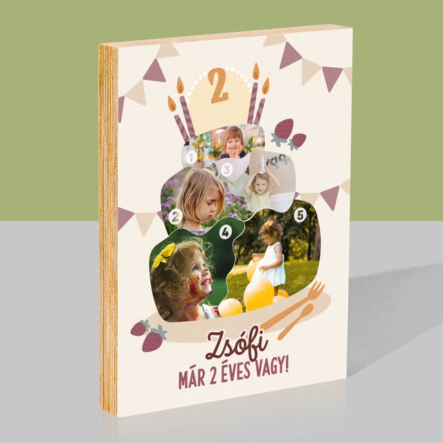 Alakzat Fotókból: Születésnapi Torta - Nyomtatás Fára