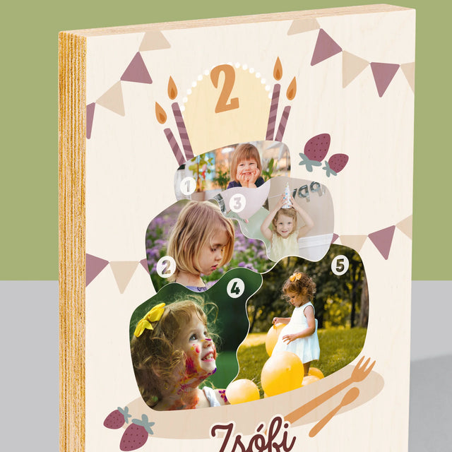 Alakzat Fotókból: Születésnapi Torta - Nyomtatás Fára