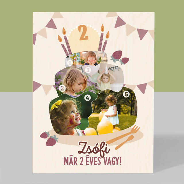 Alakzat Fotókból: Születésnapi Torta - Nyomtatás Fára