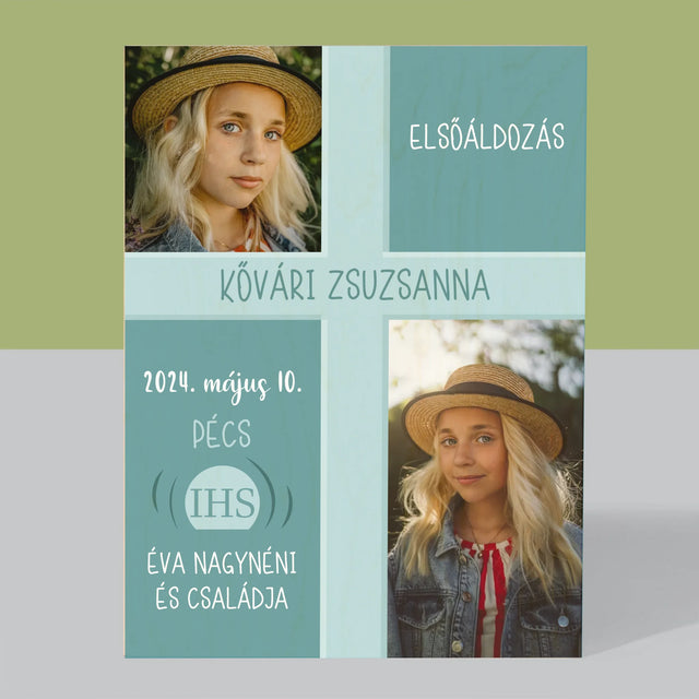 Fotókollázs: Elsőáldozás - Nyomtatás Fára