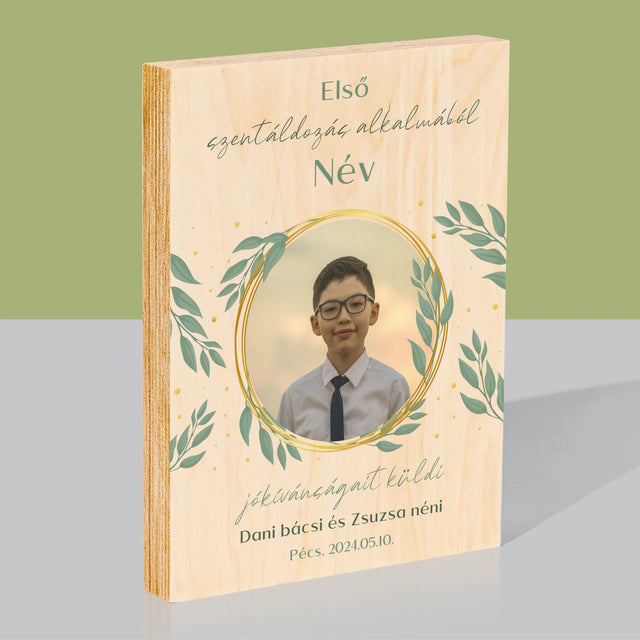 Fotó És Felirat: Első Szentáldozás Alkalmából - Nyomtatás Fára