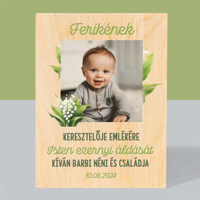 Fotó És Felirat: Keresztelői Emlék Hóvirág - Nyomtatás Fára