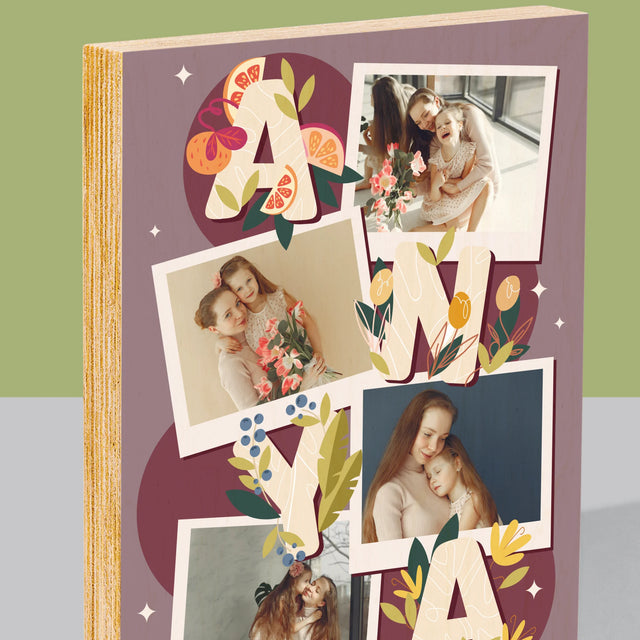 Fotókollázs: Anya Betűk - Nyomtatás Fára