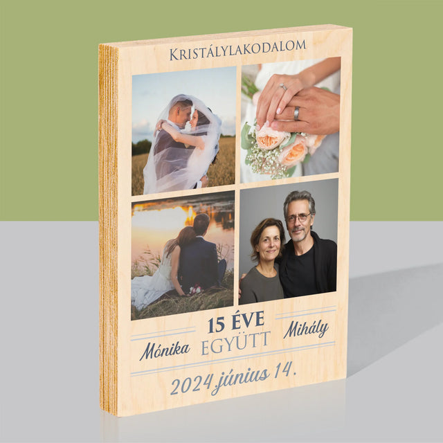 Fotókollázs: 15 Éve Együtt - Nyomtatás Fára