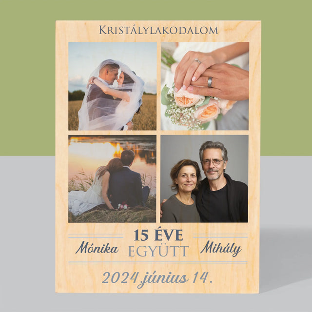 Fotókollázs: 15 Éve Együtt - Nyomtatás Fára