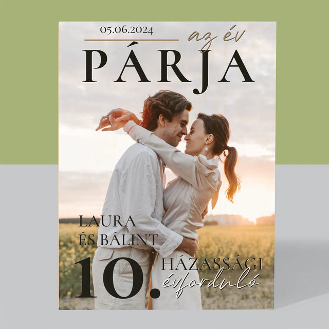 Újság Címlap: Az Év Párja - Nyomtatás Fára