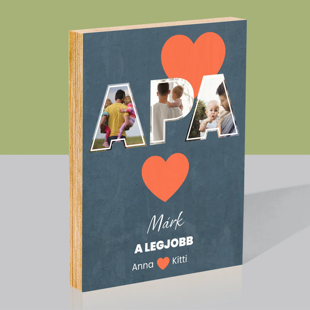 Fotókollázs: Apu A Legjobb - Nyomtatás Fára