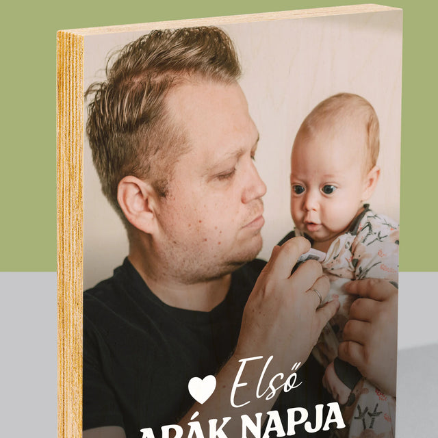 Fotó és aláírás: Első Apák napja - Nyomtatás fára | HU