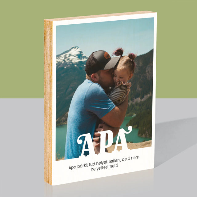 Fotó És Felirat: Pótolhatatlan Apa Dedikálás - Nyomtatás Fára