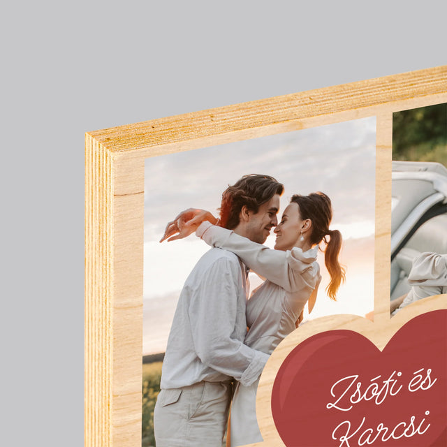 Fotókollázs: Első Évforduló Szív - Nyomtatás Fára