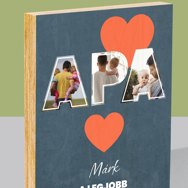 Fotókollázs: Apu A Legjobb - Nyomtatás Fára