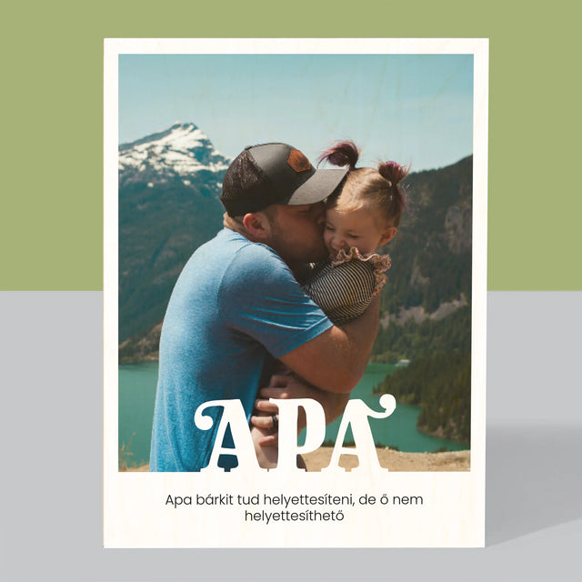 Fotó És Felirat: Pótolhatatlan Apa Dedikálás - Nyomtatás Fára