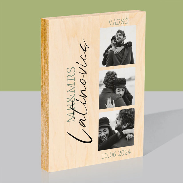 Fotókollázs: Mr&Mrs Esküvői - Nyomtatás Fára