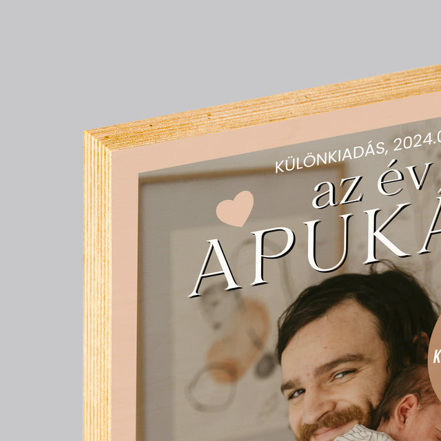 Újság Címlap: Az Év Apukája - Nyomtatás Fára