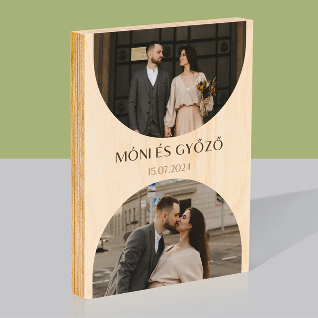 Fotókollázs: Esküvői Dátum - Nyomtatás Fára