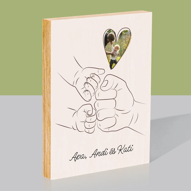 Fotó És Felirat: Apa Gyerek Kezecske - Nyomtatás Fára