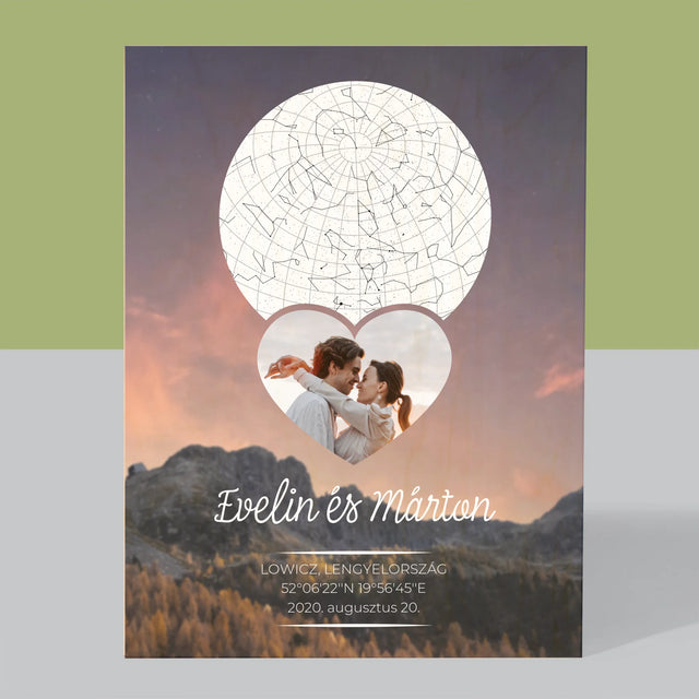 Csillagtérkép: Szerelmes Pár A Hegyekben - Nyomtatás Fára