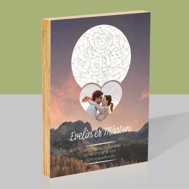 Csillagtérkép: Szerelmes Pár A Hegyekben - Nyomtatás Fára