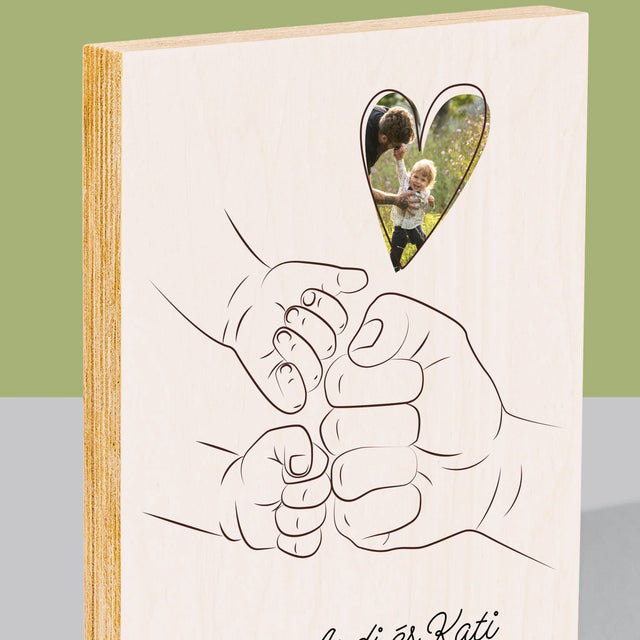 Fotó És Felirat: Apa Gyerek Kezecske - Nyomtatás Fára