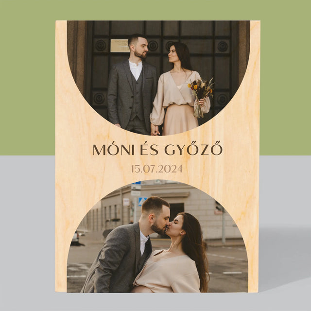 Fotókollázs: Esküvői Dátum - Nyomtatás Fára