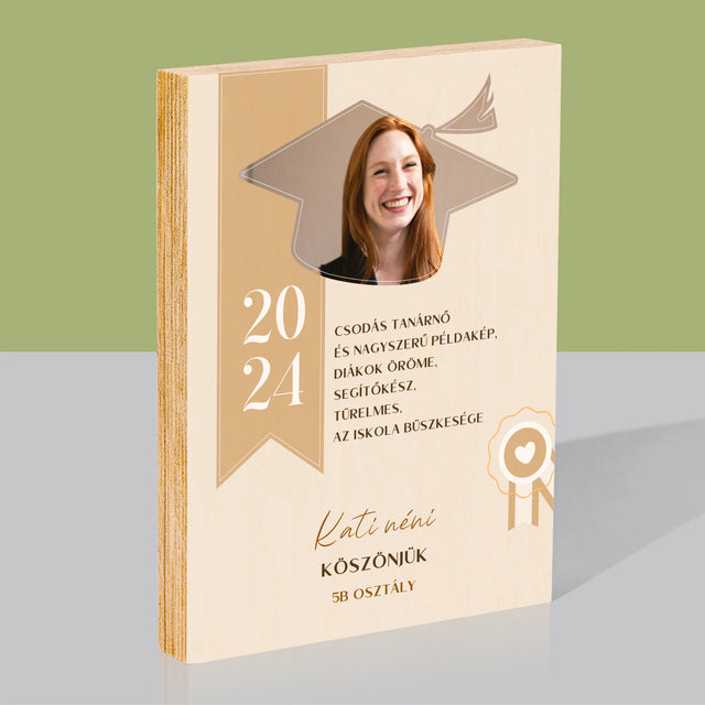 Fotó És Felirat: Oklevél Tanár Részére - Nyomtatás Fára