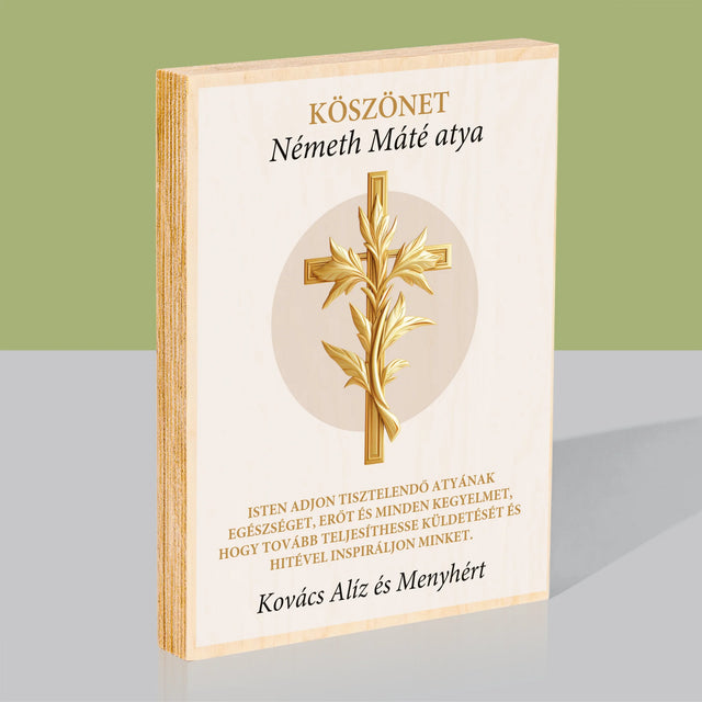 Név És Aláírás: Köszönet Papnak - Nyomtatás Fára