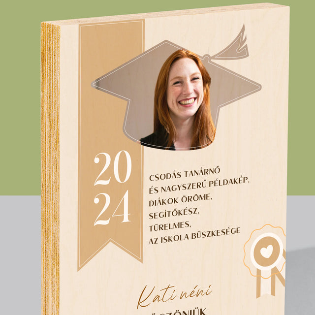 Fotó És Felirat: Oklevél Tanár Részére - Nyomtatás Fára