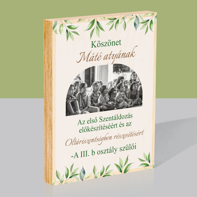 Fotó És Felirat: Köszönet Papnak Elsőáldozás - Nyomtatás Fára