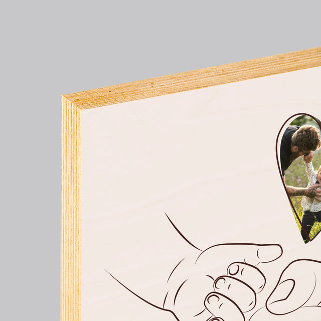 Fotó És Felirat: Apa Gyerek Kezecske - Nyomtatás Fára