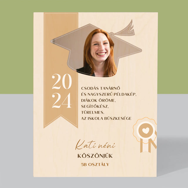 Fotó És Felirat: Oklevél Tanár Részére - Nyomtatás Fára